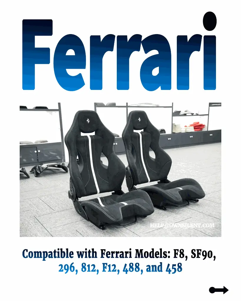 Ferrari F12 Ergonomic Carbon Fiber Racing Seats 
