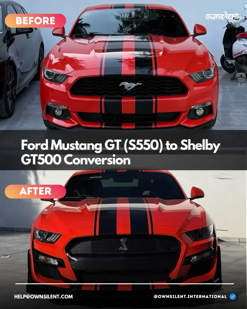 Ford Mustang GT (S550) to Shelby GT500 Conversion ki