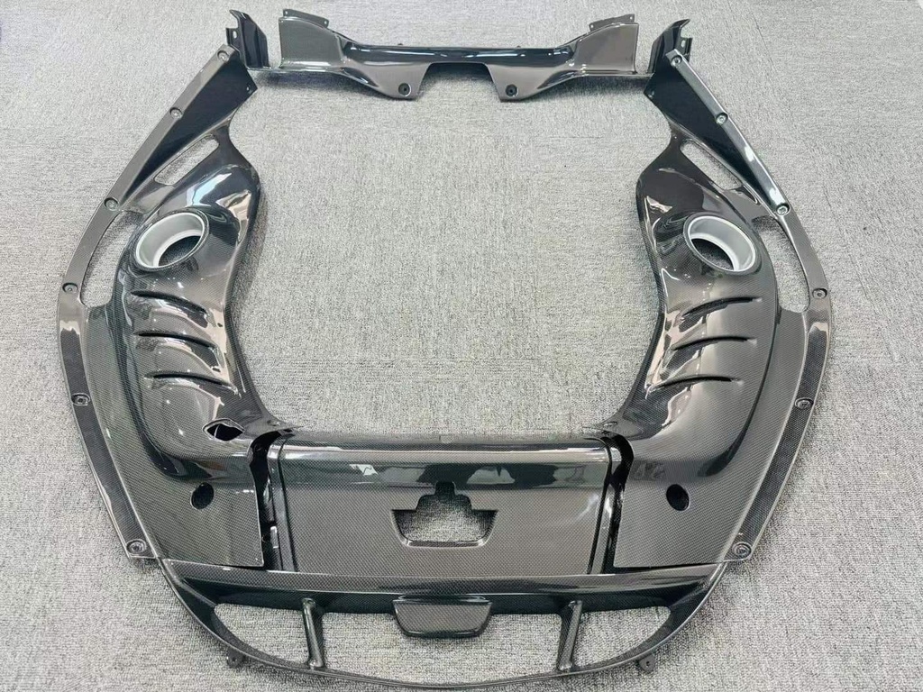Ferrari 296 OEM-Style Dry Carbon Fiber Engine Bay Cover - Custom Made by Own Silent