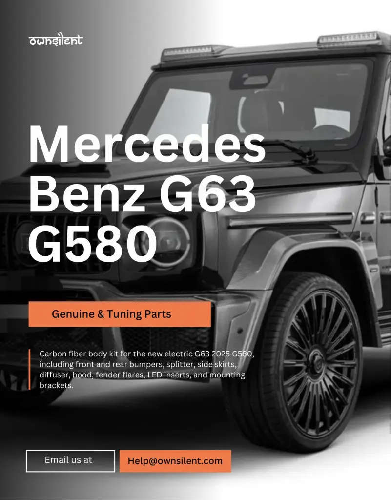 Carbon Fiber Body Kit for 2025 Mercedes G-Class G580 (G63 EV)