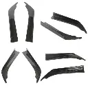 Universal Carbon Fibre Rear Bumper Canards 