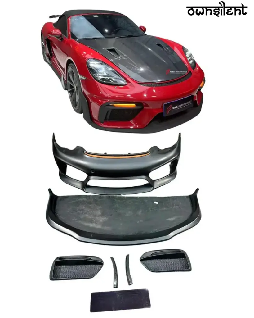 CONVERSION DRY CARBON BODY KIT for PORSCHE 718 982 CAYMAN BOXSTER UPGRADE TO GT4 2016+