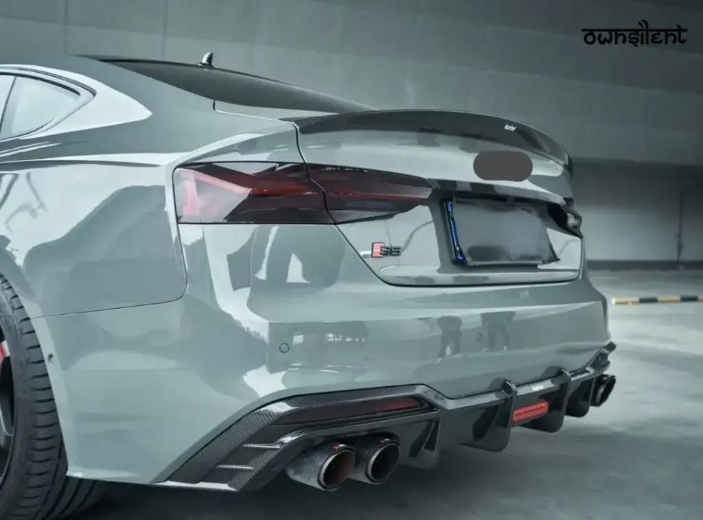 KARBEL CARBON DRY CARBON FIBER TRUNK LID REAR TRIM FOR AUDI S5 & A5 S LINE & A5 2020-ON B9.5