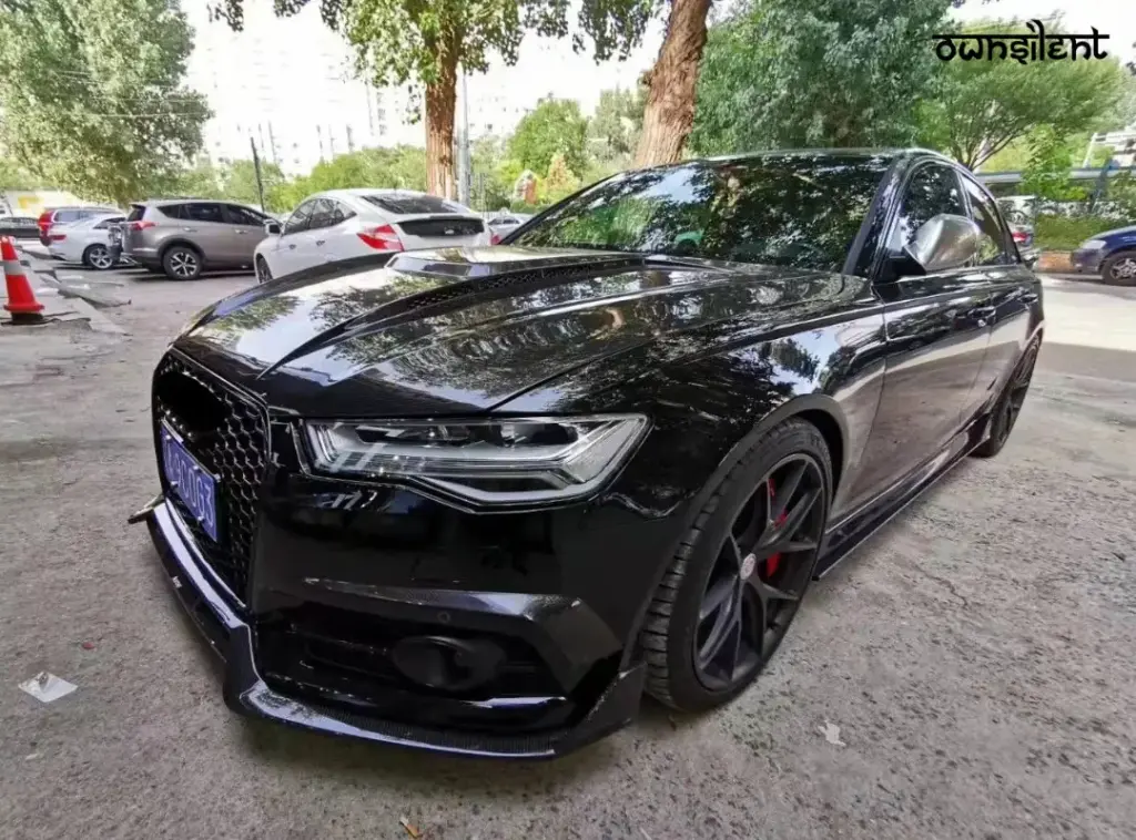 KARBEL CARBON CARBON FIBER SIDE SKIRTS FOR AUDI S6 & A6 S-LINE & A6 AVANT & A6 2016-2018 C7.5
