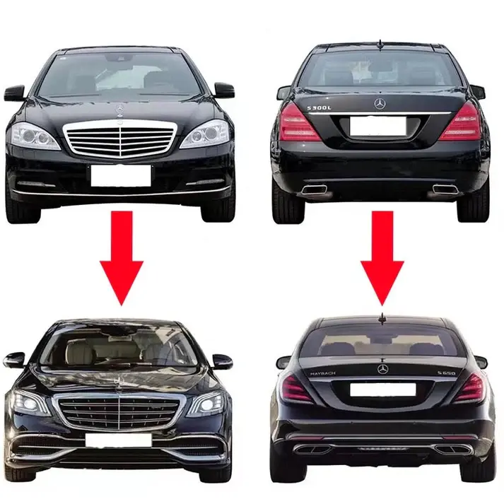 Mercedes Benz 2005-09 S Class W221 Conversion Body kit to Upgrade w222