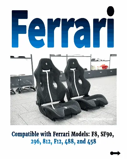 Ferrari 812 Superfast Carbon Fiber Bucket Seats 
