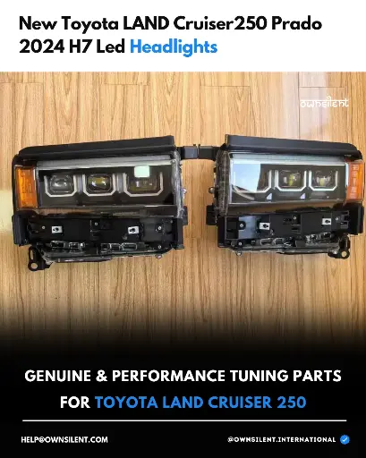 H7 LED Headlight Lights for Toyota Land Cruiser Prado 2024 LC250
