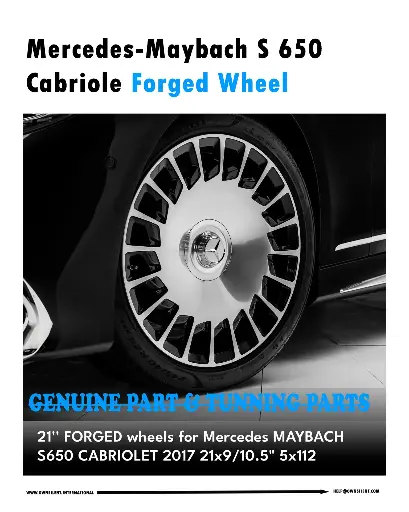 Mercedes-Maybach S 650 Cabriolet 21'' FORGED Wheels