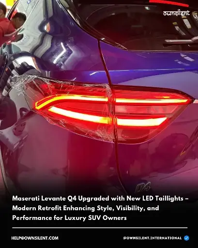 Maserati Levante Q4 LED Taillight Upgrade – Enhanced Style & Visibility