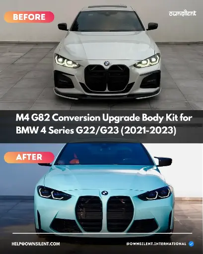 M4 G82 Conversion Upgrade Body Kit for BMW 4 Series G22/G23 (2021-2023)