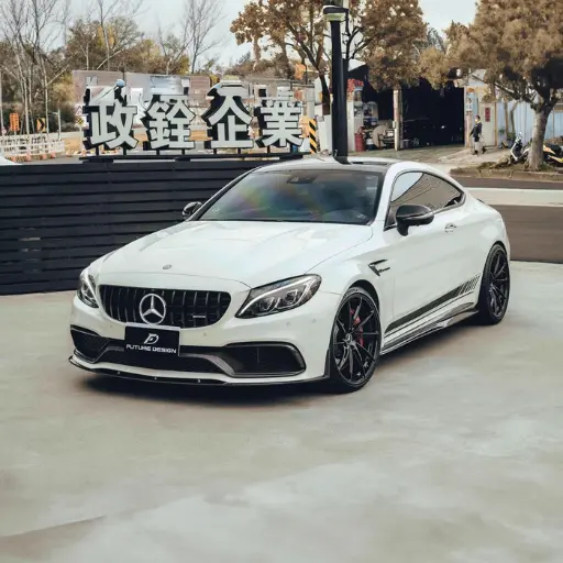 Mercedes Benz C63 (A205/C205/W205/S205) Future Design Carbon Fibre Front Bumper Centre Trim 