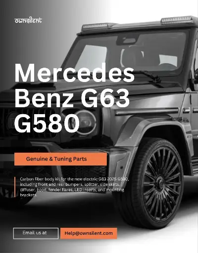 Carbon Fiber Body Kit for 2025 Mercedes G-Class G580 (G63 EV)