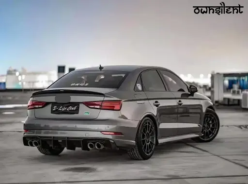 KARBEL DRY CARBON FIBER REAR DIFFUSER FOR AUDI A3 S LINE & S3 2017-2020 SEDAN