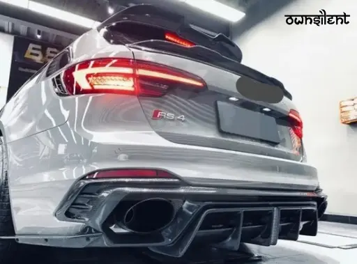 CARBON FIBER REAR DIFFUSER for AUDI RS4 A4 AVANT B9 2018-2020