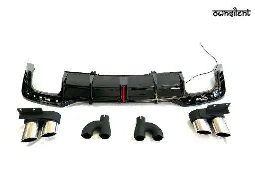 REAR DIFFUSER WITH EXHAUST TIPS for AUDI A5 2020 - 2022 | RS5 STYLE