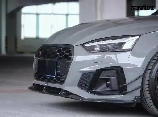 KARBEL CARBON DRY CARBON FIBER FRONT BUMPER CANARDS FOR AUDI S5 & A5 S LINE 2020-ON B9.5